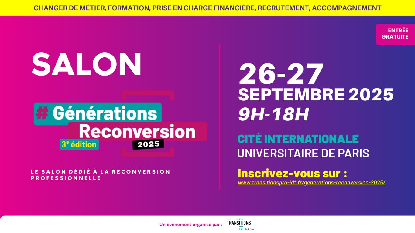 Affiche salon générations reconversion Affiche salon générations reconversion