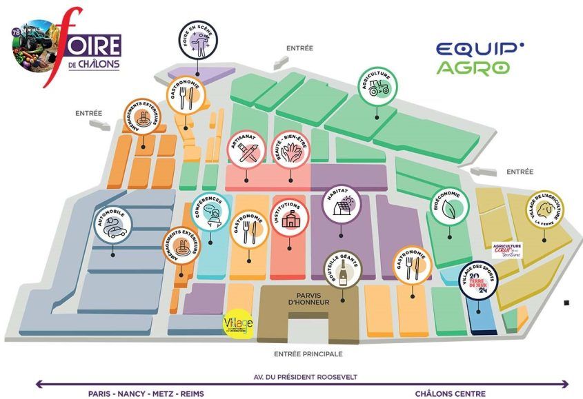 Plan Foire de Chalons en Champagne