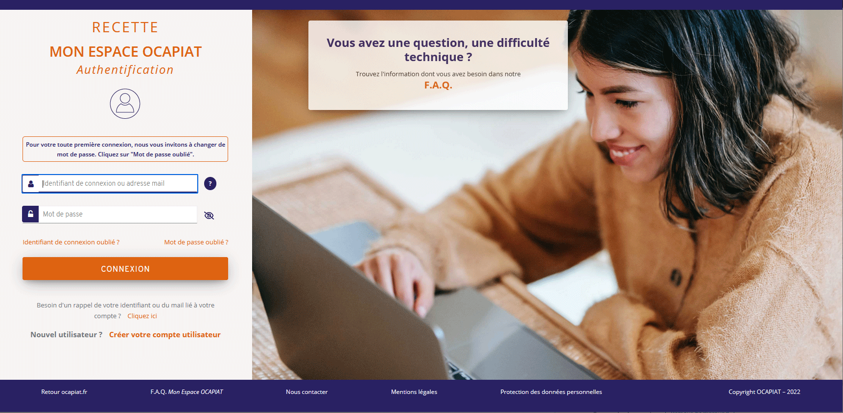 capture page accueil